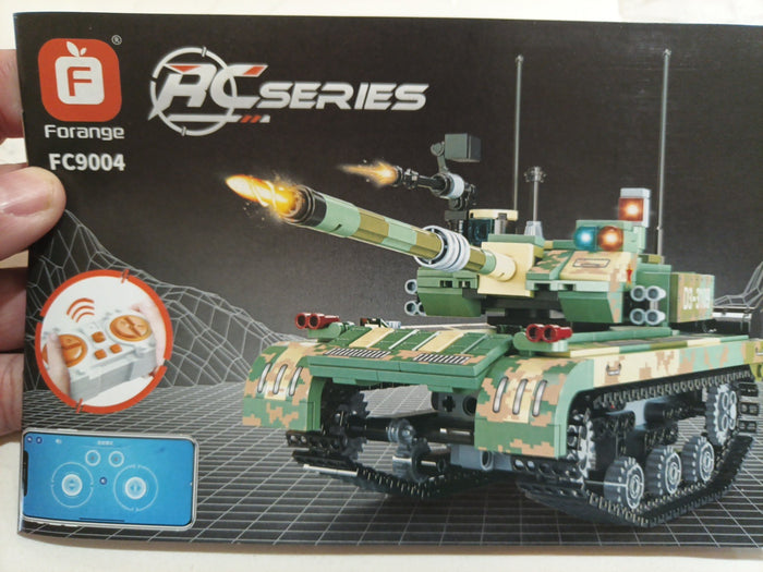 Ulanlan Building Blocks Tank Rocket Shooting Model FC9004 With Remote Control0