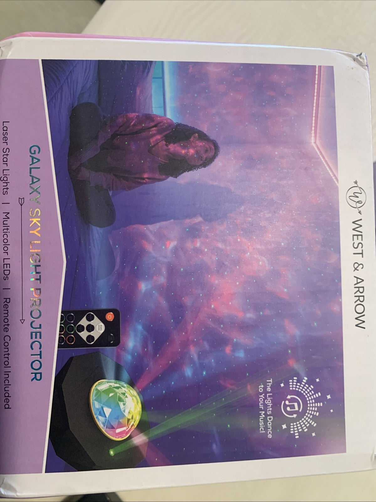 ☀️ West & Arrow LED Night Sky Galaxy Projector Laser Star Lights with Remote0