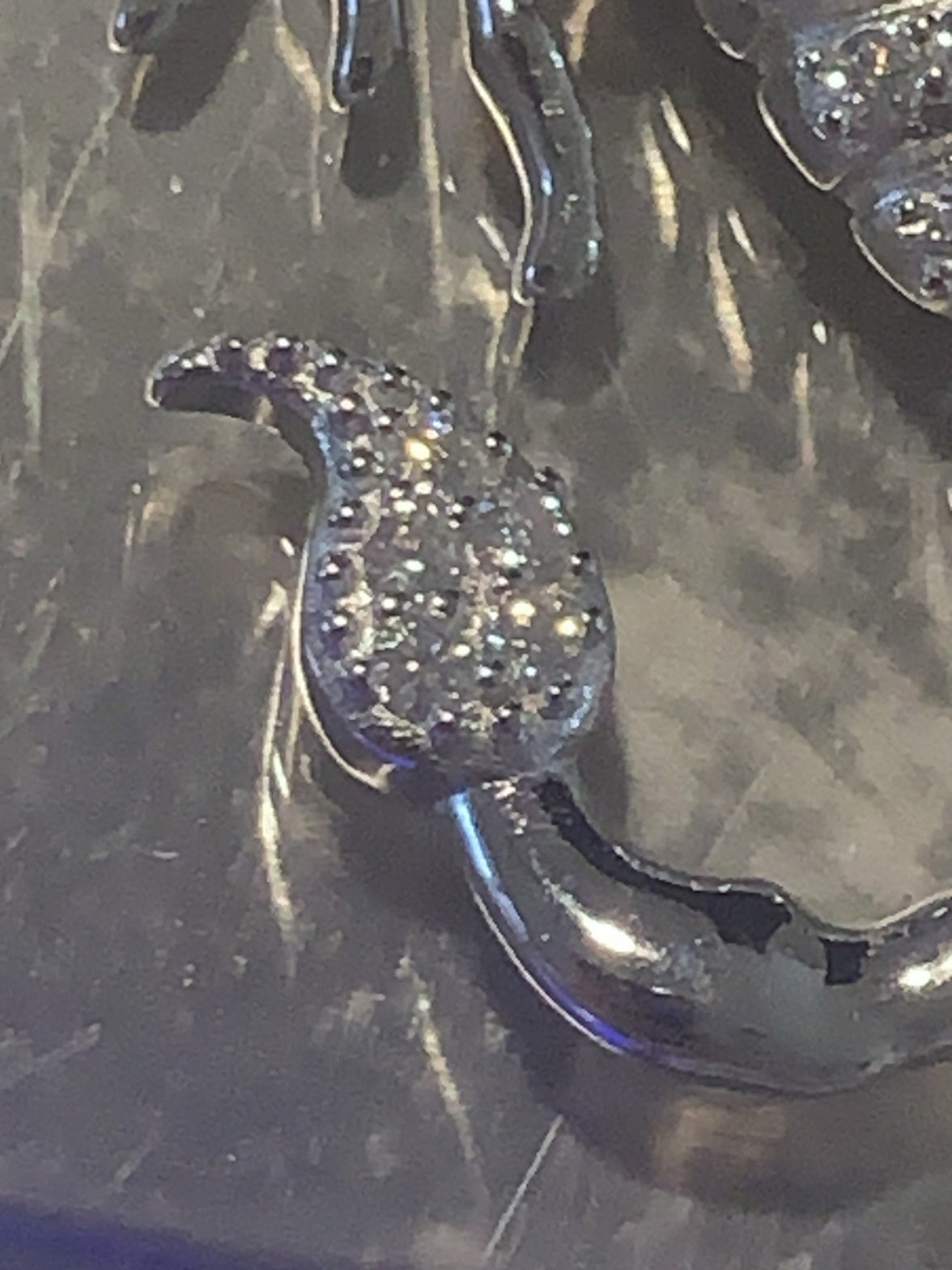 SCORPION CHARM | 3 CTW VVS D MOISSANITE Solid Sterling Silver 925. Weight .36 Oz19