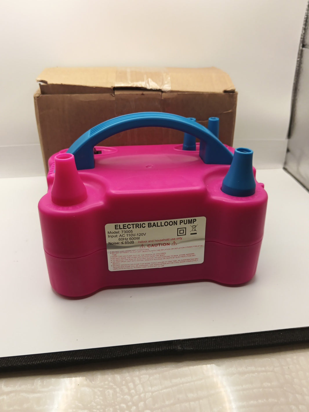 Inflatable Electric Balloon Pump Double Hole Electric Air Ballon Inflator Pump0