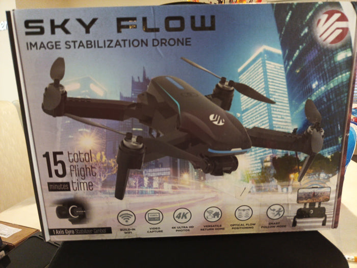 Vivitar Black Sky Flow 4K Aerial Camera Drone Image Stabilization App Controller0