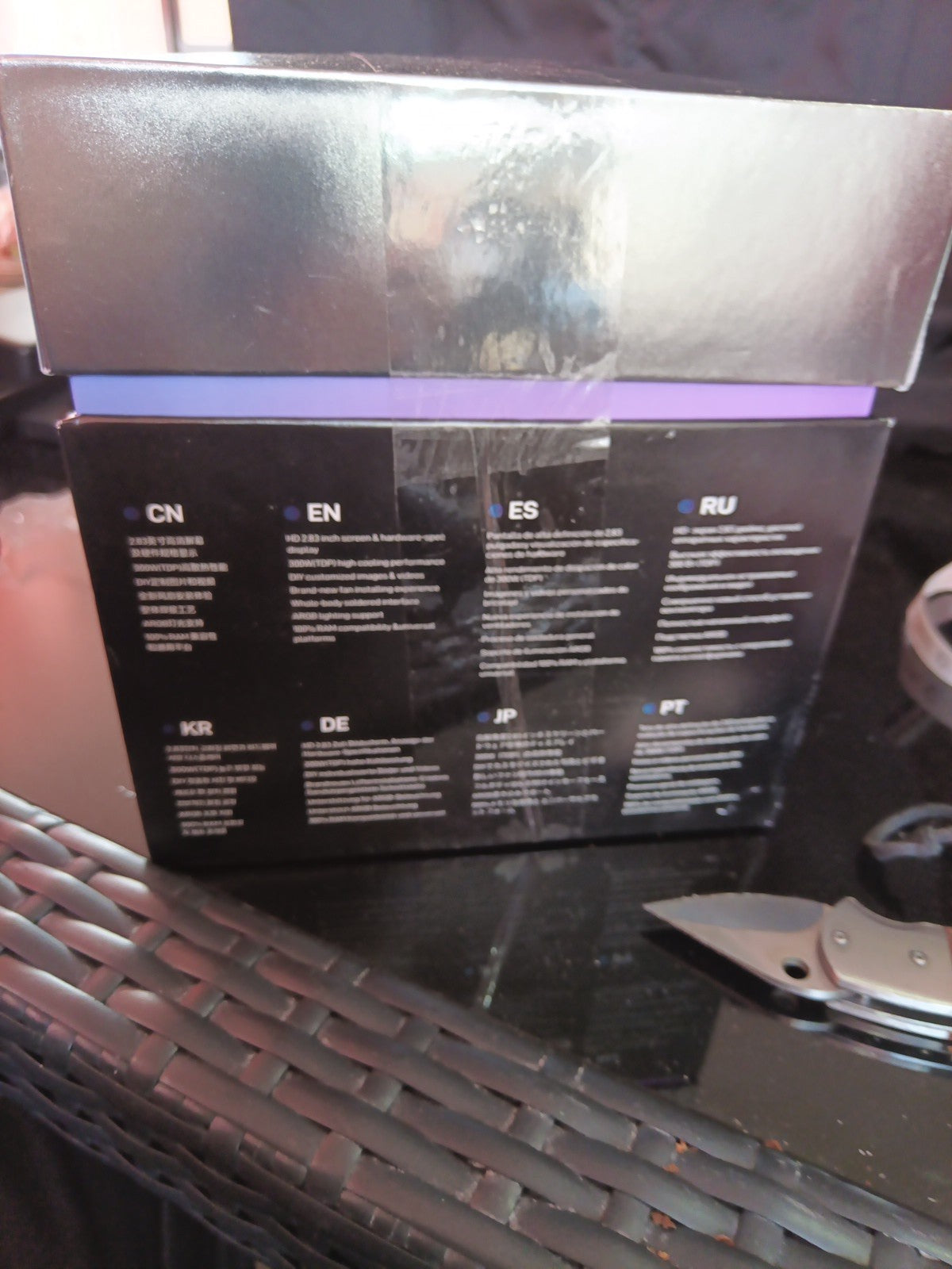I600 Pro CPU Cooler, HD Display with Temperature, Copper Base. Display Box Broke8