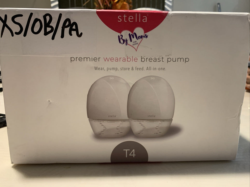 Stella T4 Premier Wearable Breast Pump Wear Pump Store Feed All-In-1 Open Box0