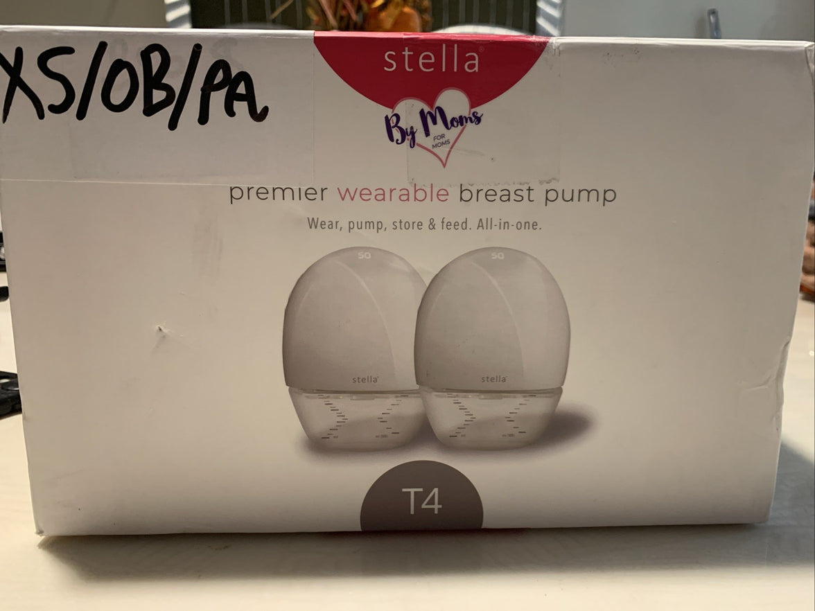 Stella T4 Premier Wearable Breast Pump Wear Pump Store Feed All-In-1 Open Box0