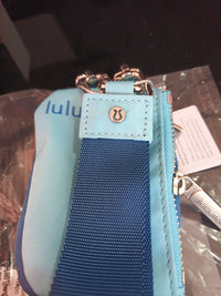 Lululemon Dual Pouch Wristlet PDGR VPOR Blue NWT One Size2