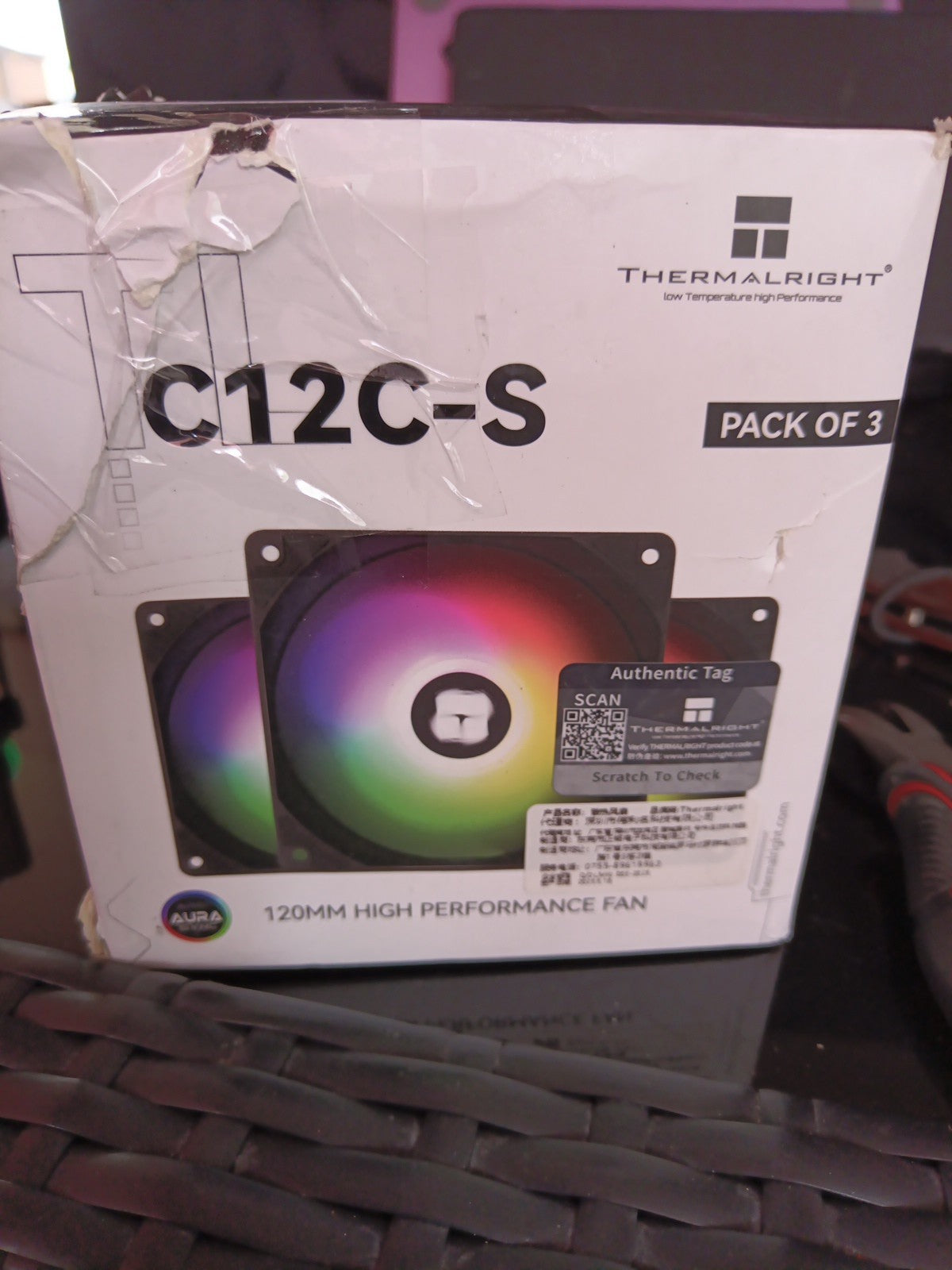 TL-C12C-S X3 CPU Fan 120mm ARGB Case Cooler Fan, 4pin PWM Silent Computer wit...0