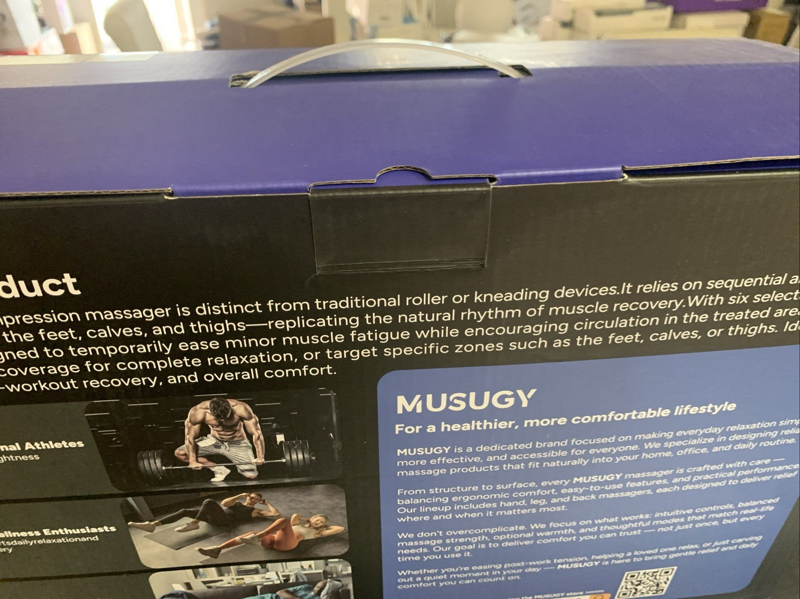 Brand New Musugy Air Compression Foot And Leg Recovery System FE-720486