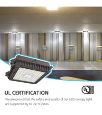 HYPERLITE 100W LED Canopy Lights: Dimmable 100W-5000K, Bronze1