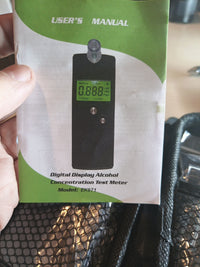 Professional Breathalyzer, With Disposable Mouth Pieces, Black, With Case3