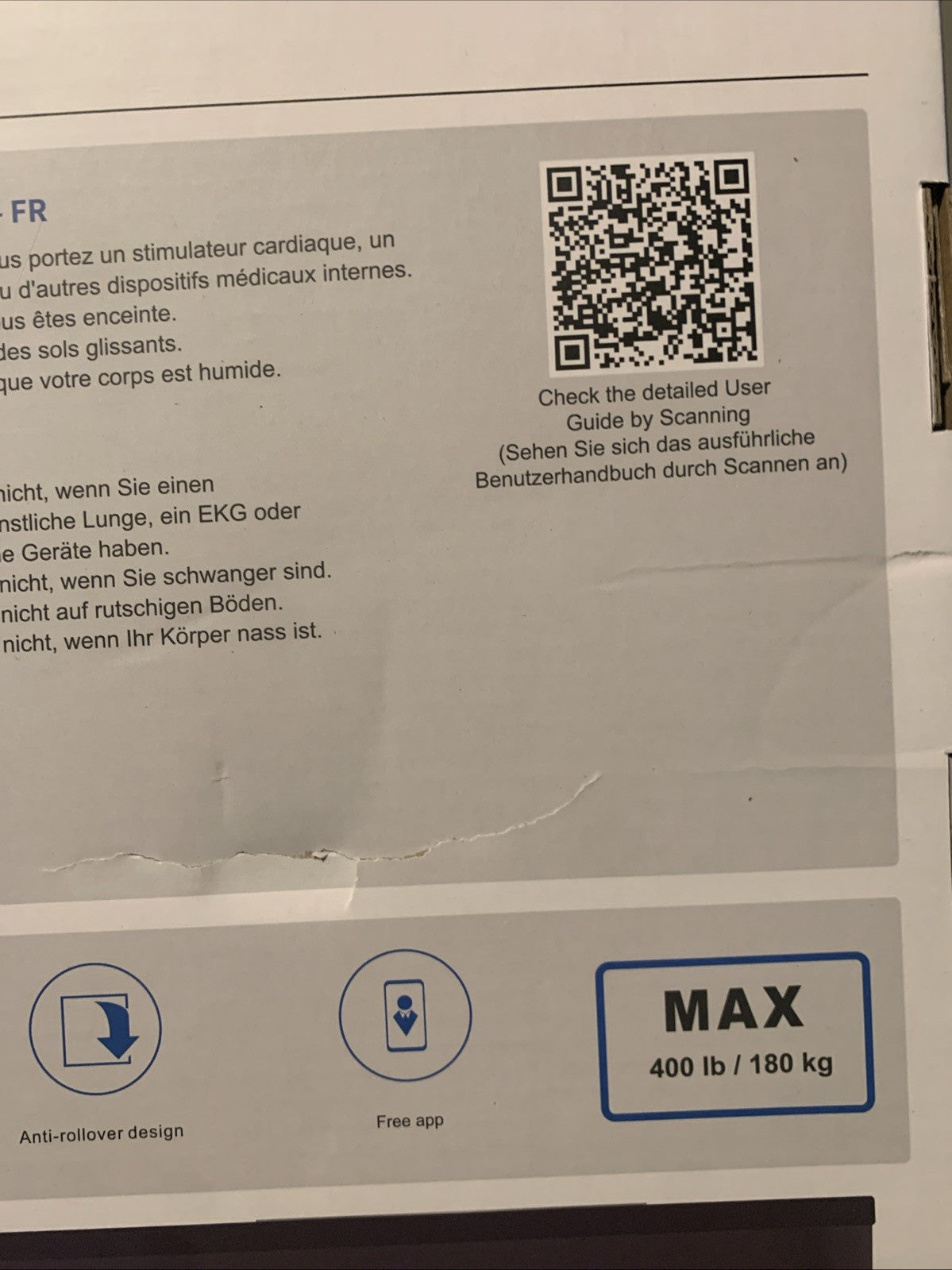 GE Cs20f Smart Body Fat Scale Up To 397 Lbs w/ Quick Start Guide New 4