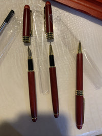 Collectible RoseWood Pen & Wood Case Set of 3 Pens 4