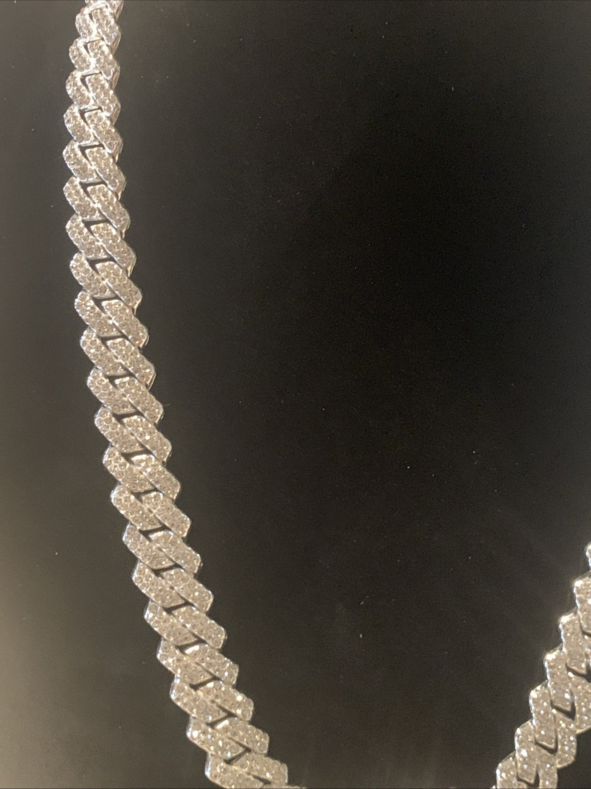 Silver Iced Out AAA CZ Cuban Link Chain 22” , 14 mm Thick, & Bracelet 8” 14 mm3