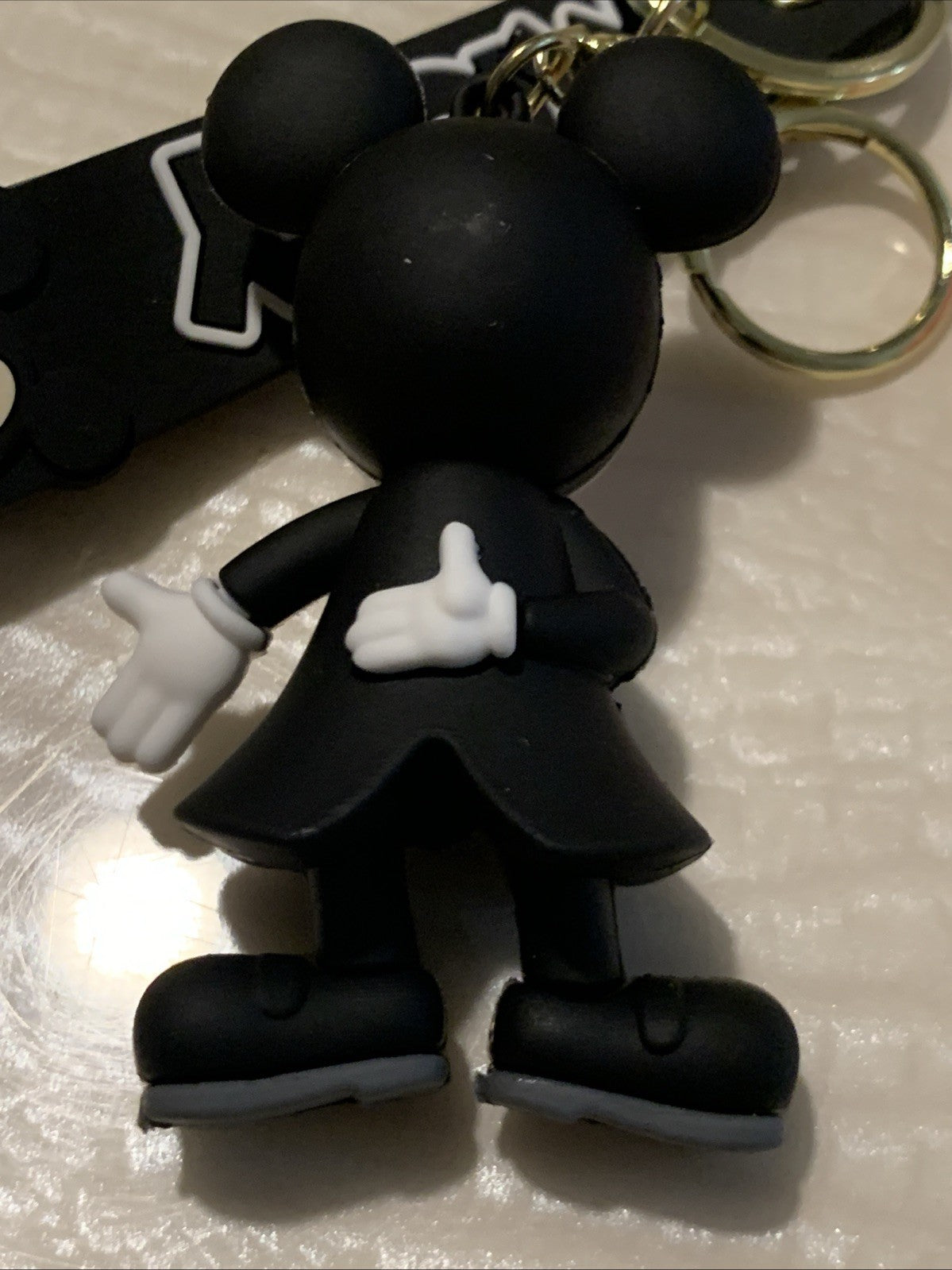 Pair Of Disney Mickey & Minnie Mouse Dale Bowser 3D Pendant Keychains Key Rings8