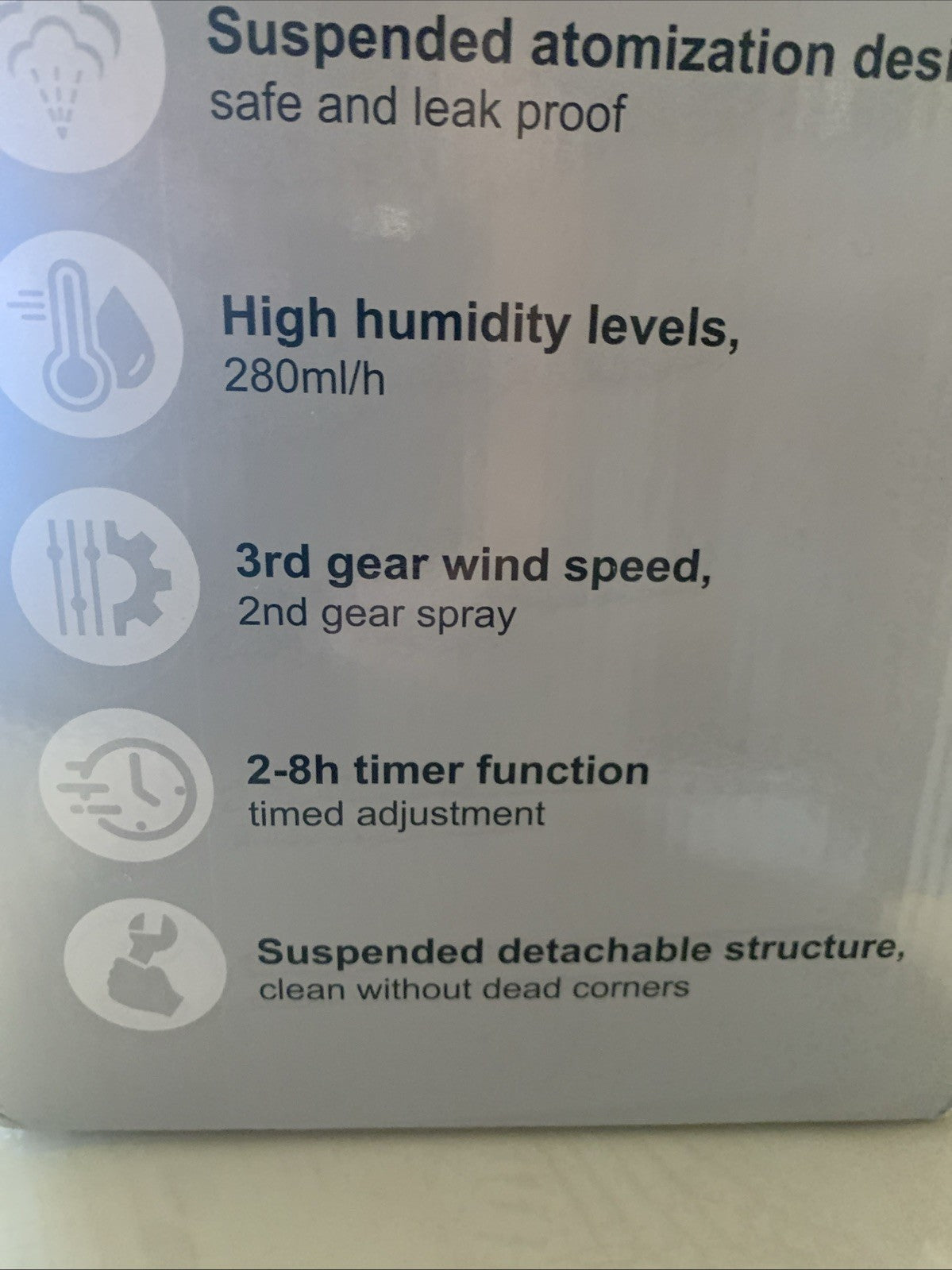 4.6L/1.2Gal Stainless Steel Humidifier for Bedroom, Top Fill Ultrasonic Cool ...3