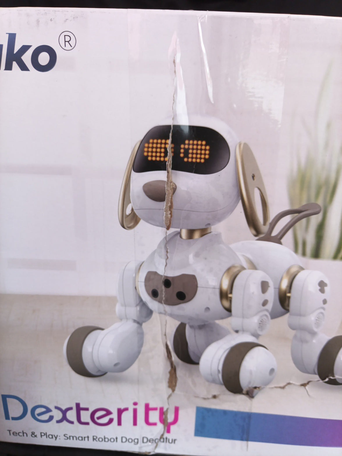 Ruko 18011 Smart Robot Dog, Interactive Puppy with 30 LED Expressions,4