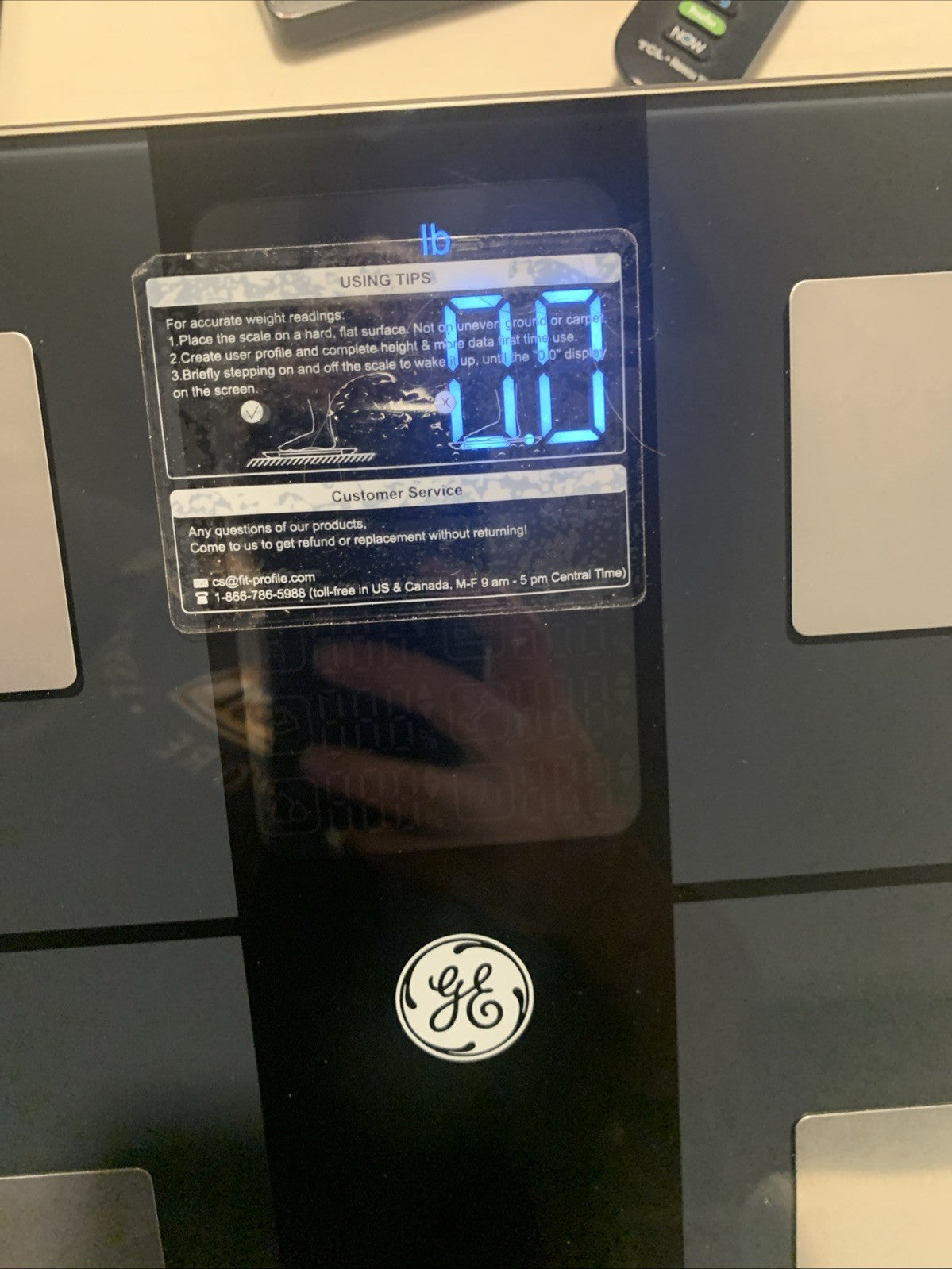 GE Cs20f Smart Body Fat Scale Up To 397 Lbs w/ Quick Start Guide New 13