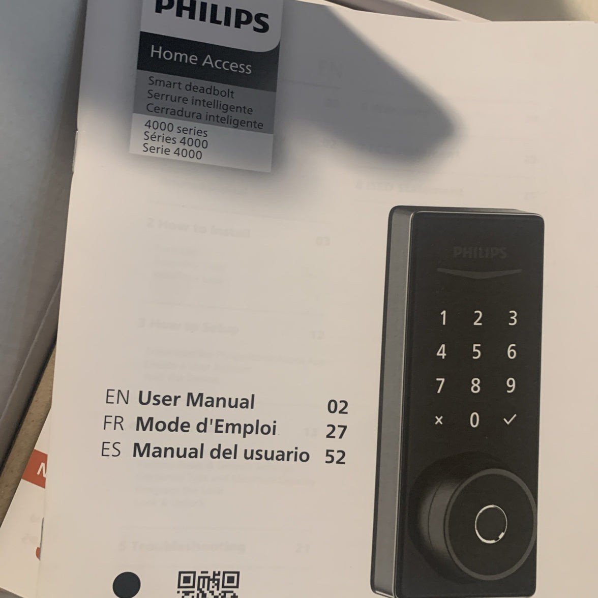 Philips WiFi Keypad Door Lock with Handle, Built-in WiFi, APP, Voice, Fingerprin17
