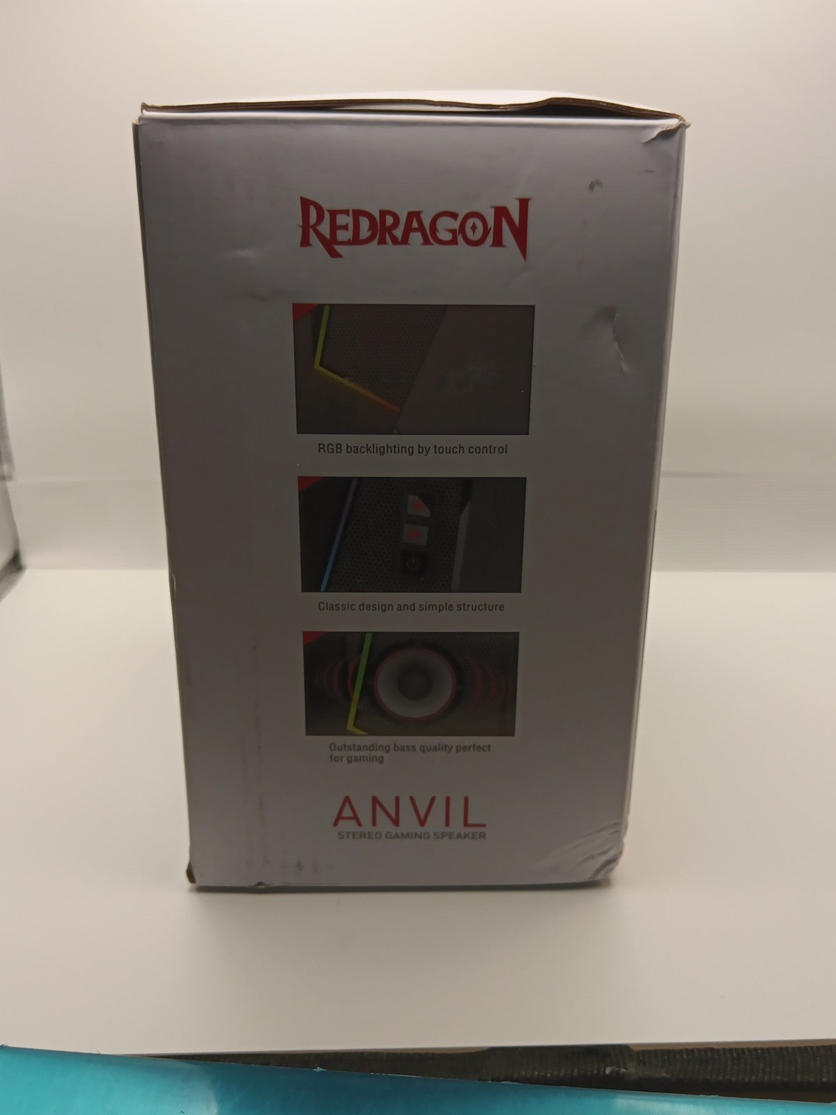 Redragon GS520 Anvil RGB LED Stereo Gaming Speakers, USB + 3.5mm5