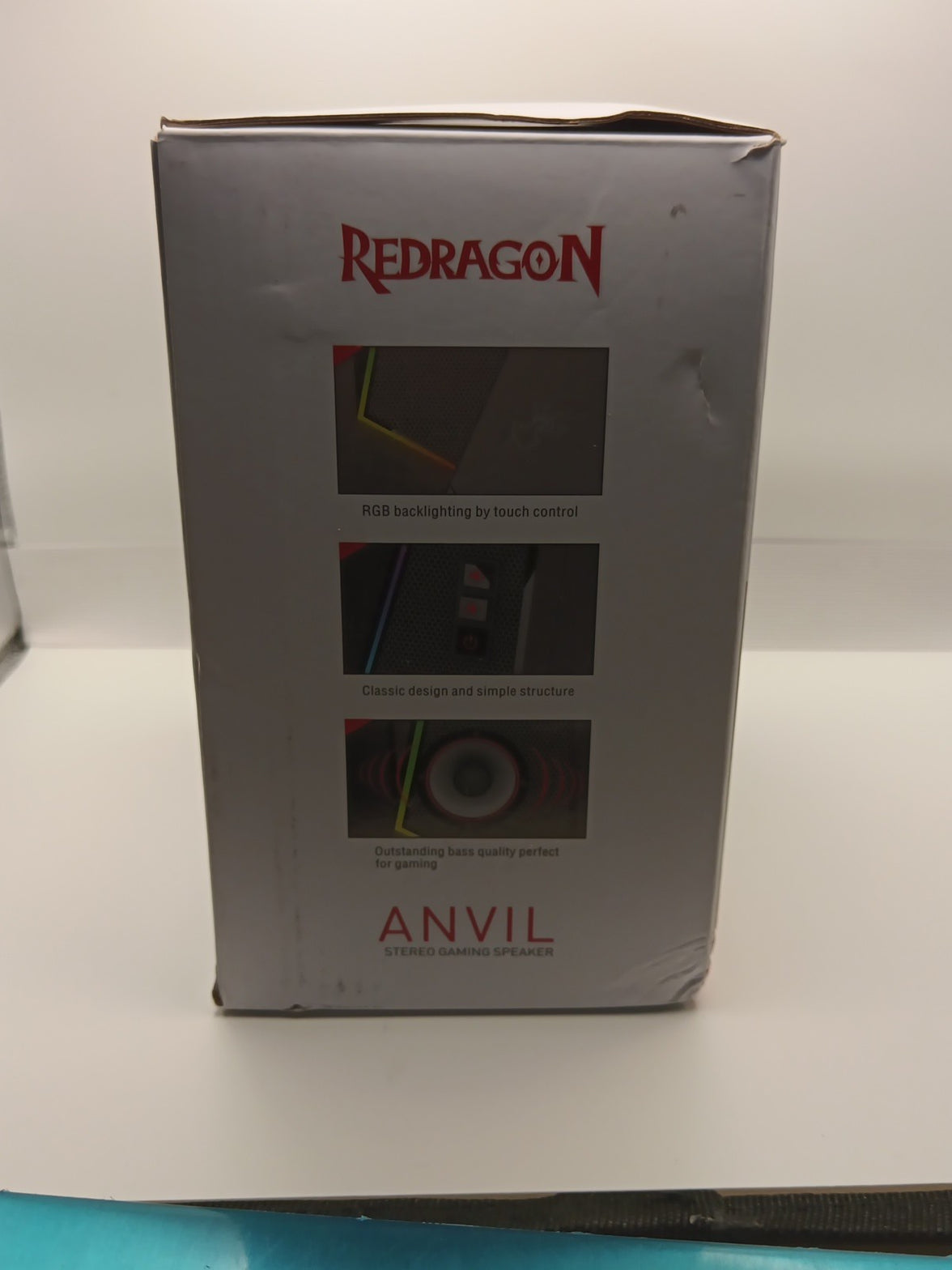 Redragon GS520 Anvil RGB LED Stereo Gaming Speakers, USB + 3.5mm5