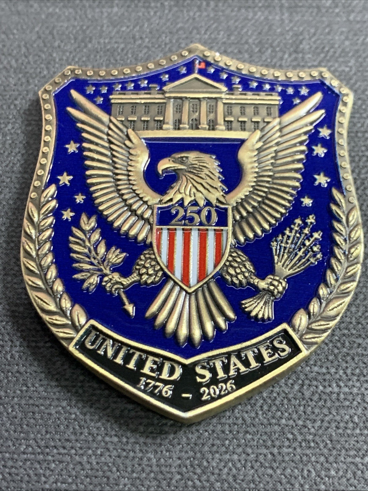 Liberty Bell 250th Challenge Coin 1.5 in round. Engraved Enameled Heavy Detailed3