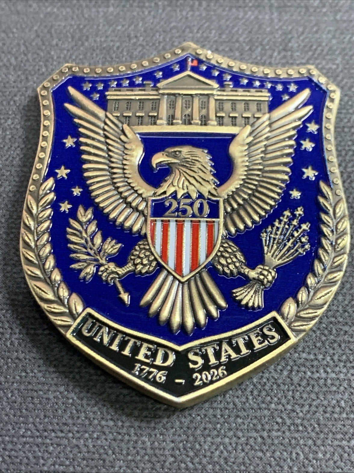Liberty Bell 250th Challenge Coin 1.5 in round. Engraved Enameled Heavy Detailed3