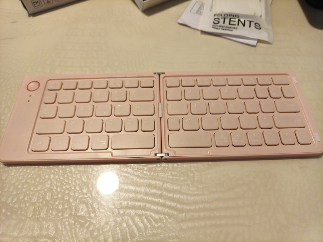 Wireless Foldable Mini Keyboard 3-System Compatible for Tablet/Phone/Laptop0