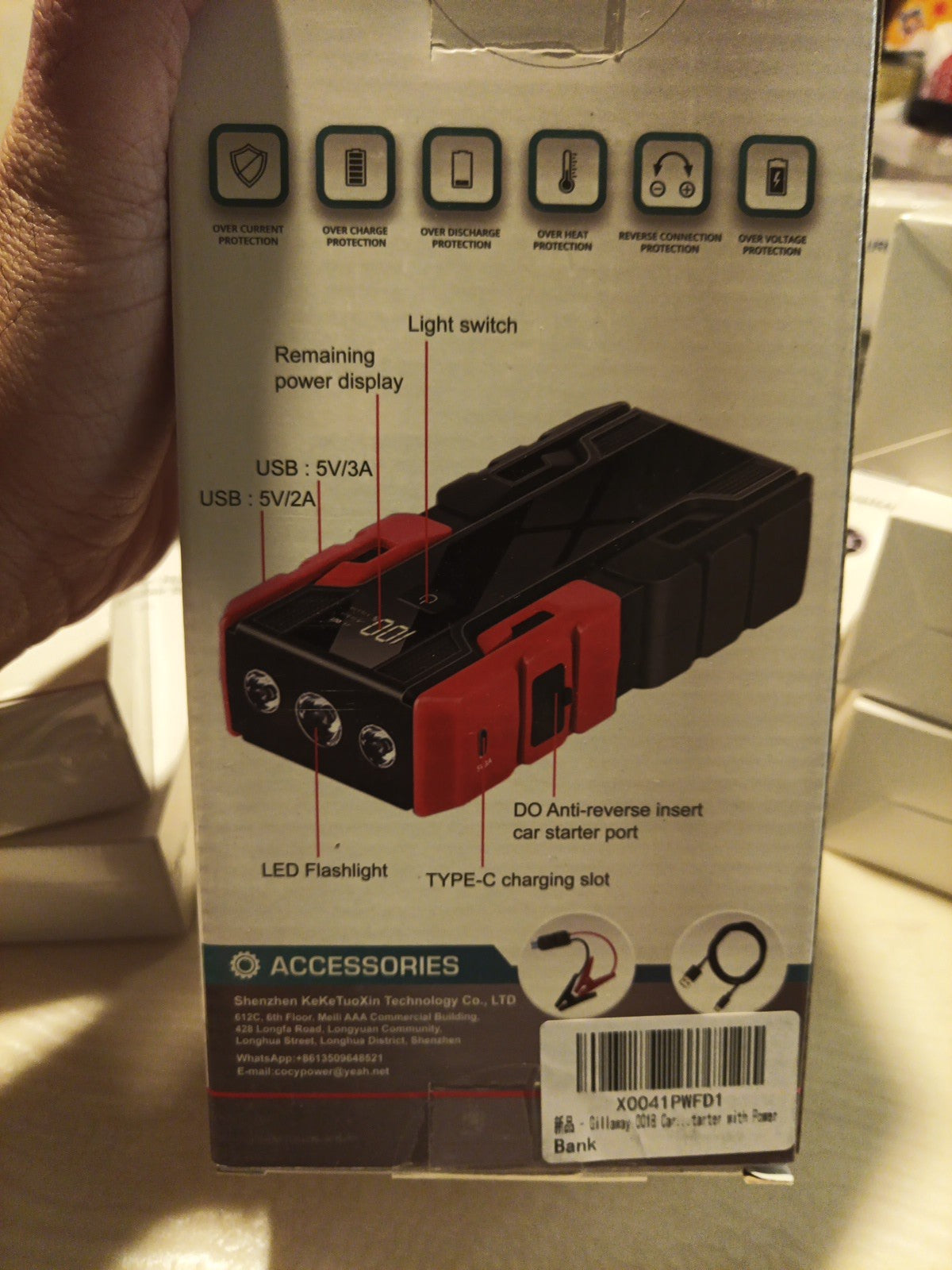 Truck  SUV Jump Starter Battery Pack (Gas/Diesel Universal) Emergency Power3