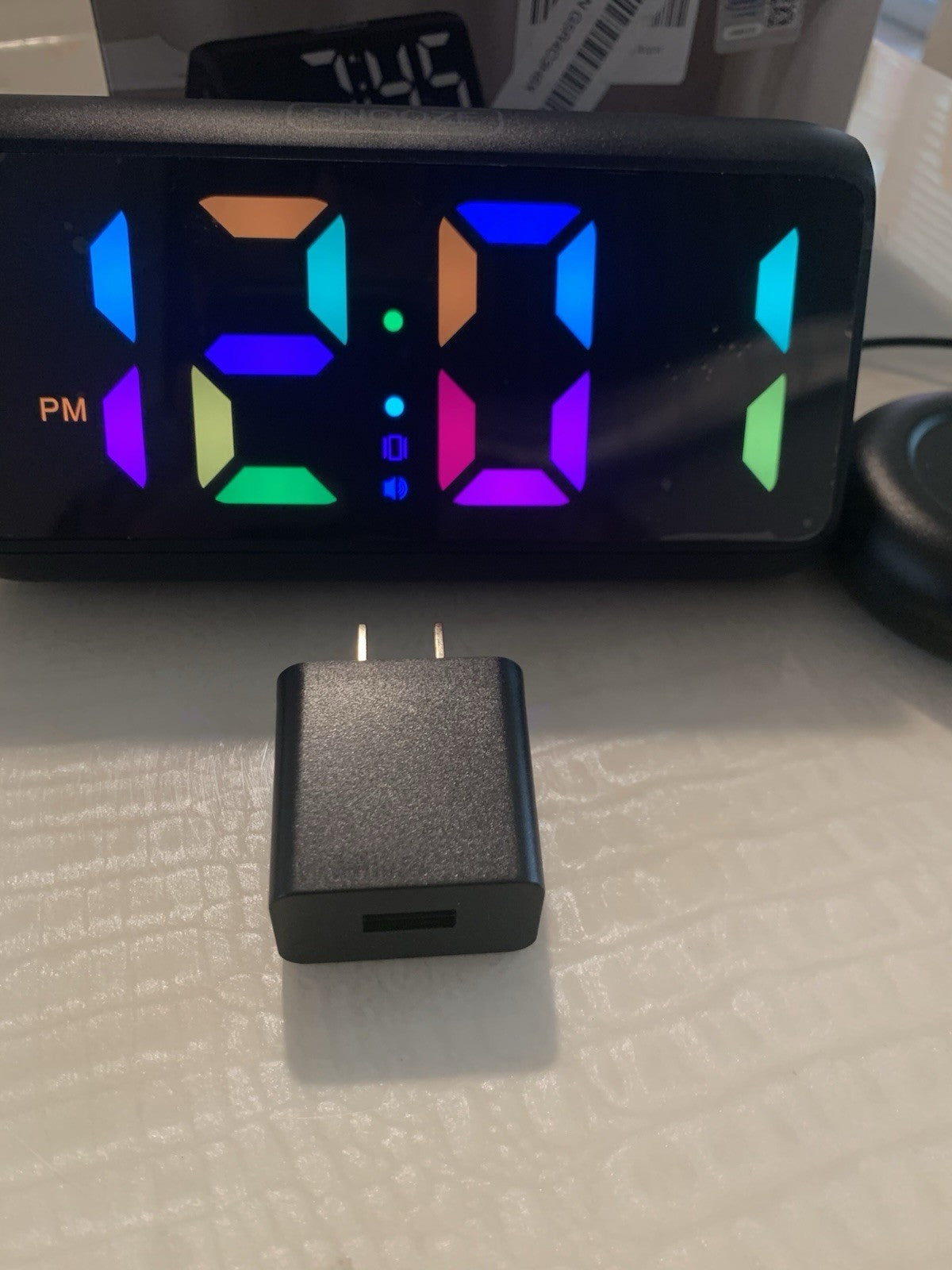 Alarm Clock With Vibrating Pad For Under Pillow, Multiple Color Lights Choices6