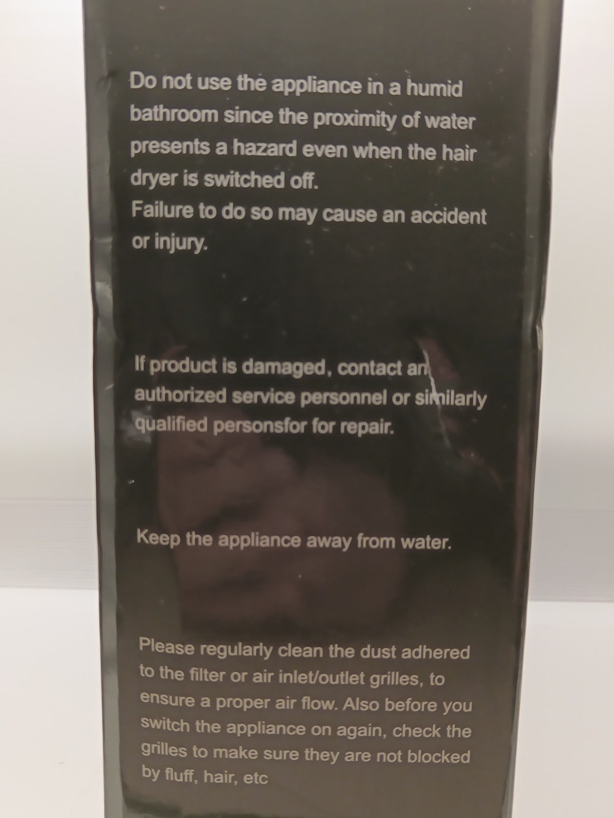 CONFU Portably Ionic Hair Dryer KF-3127, 1600 W, W/ Attachments - NEW2