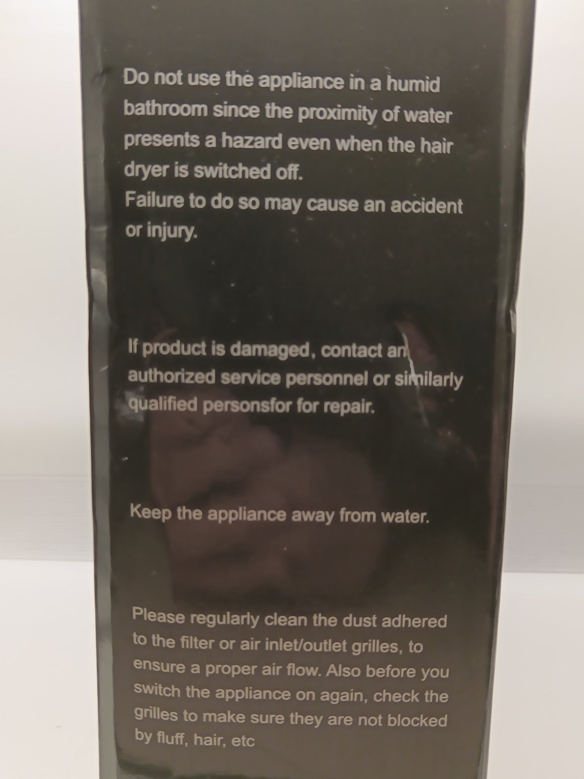 CONFU Portably Ionic Hair Dryer KF-3127, 1600 W, W/ Attachments - NEW2
