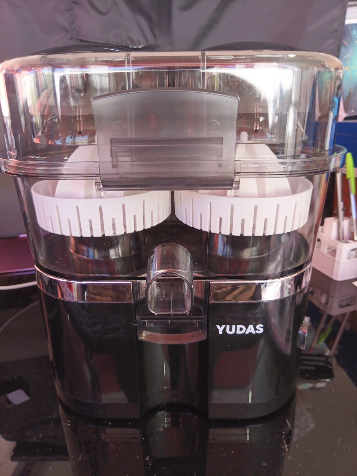 Black Detachable Dual-Head Electric Automatic Citrus Juice Maker Portable 0