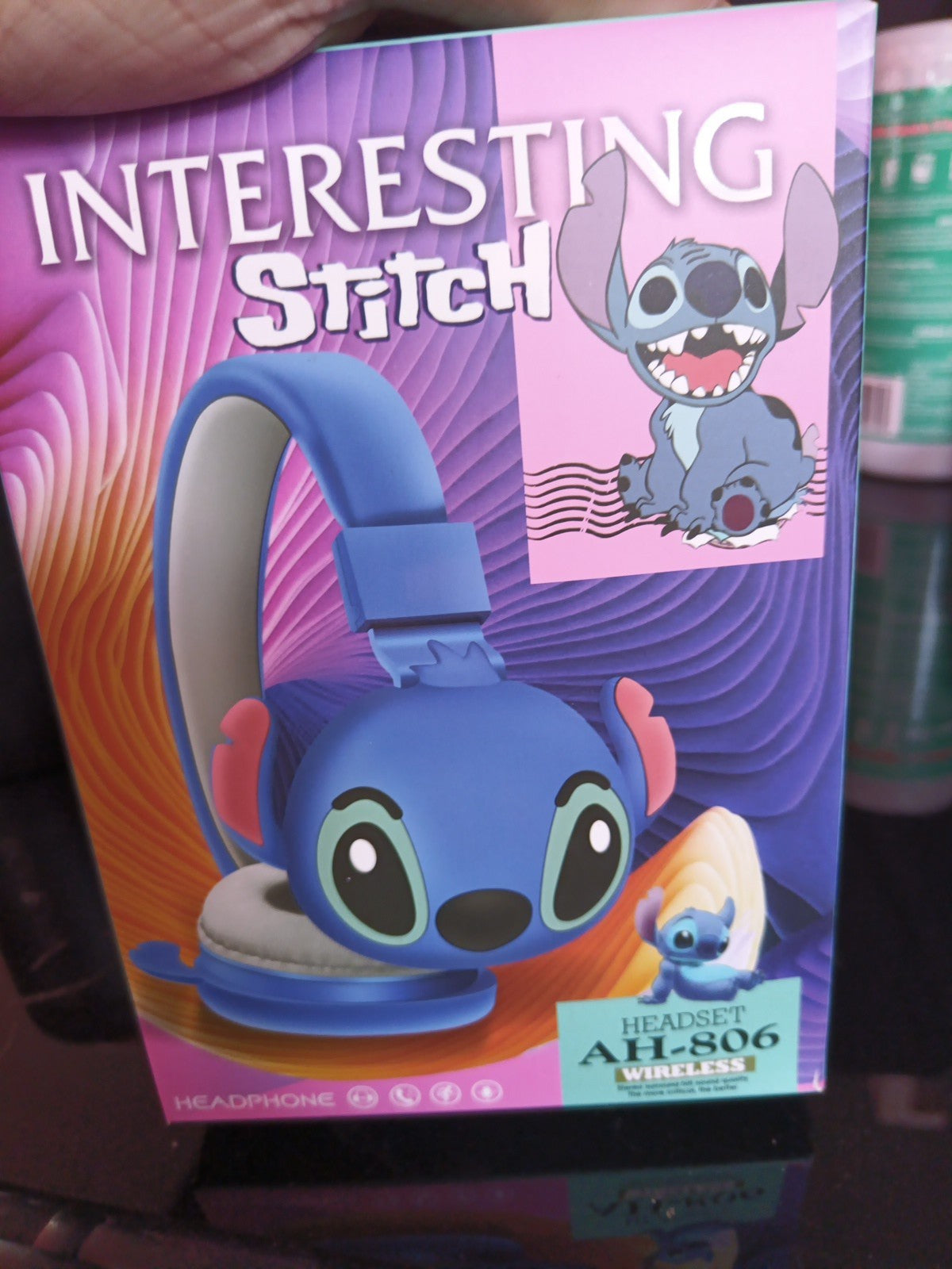 Stitch Wireless Headset, Pink 3