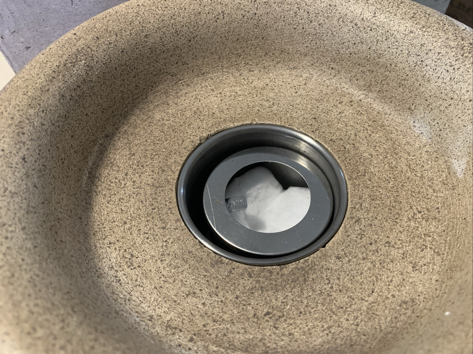Threshold 10.6” x 5” Outdoor Gas Tabletop Fire Pit Hammered Stone6