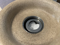 Threshold 10.6” x 5” Outdoor Gas Tabletop Fire Pit Hammered Stone6