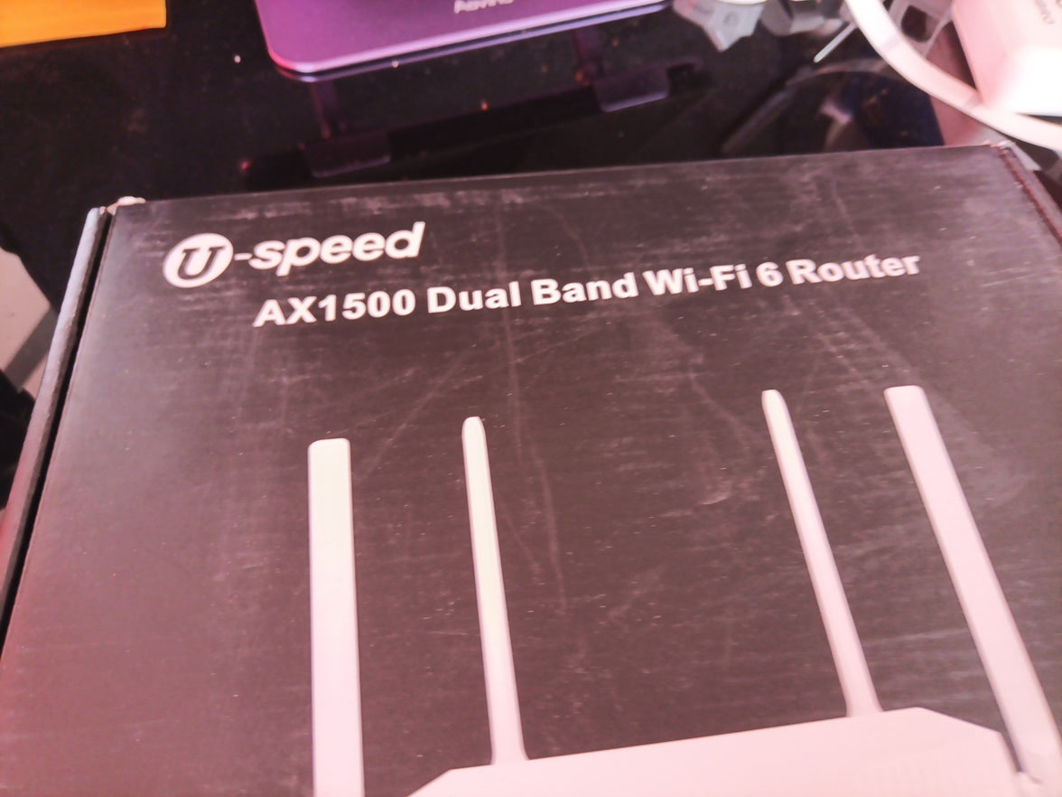 U-speed AX1500 WiFi 6 Router 1500Mbps Gigabit Dual Band Wireless Network Router1