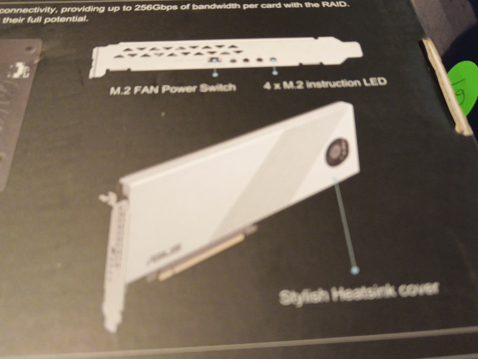 ASUS Hyper M.2 x16 Gen 4 Interface Cards/Adapter Internal - Open Box, New3