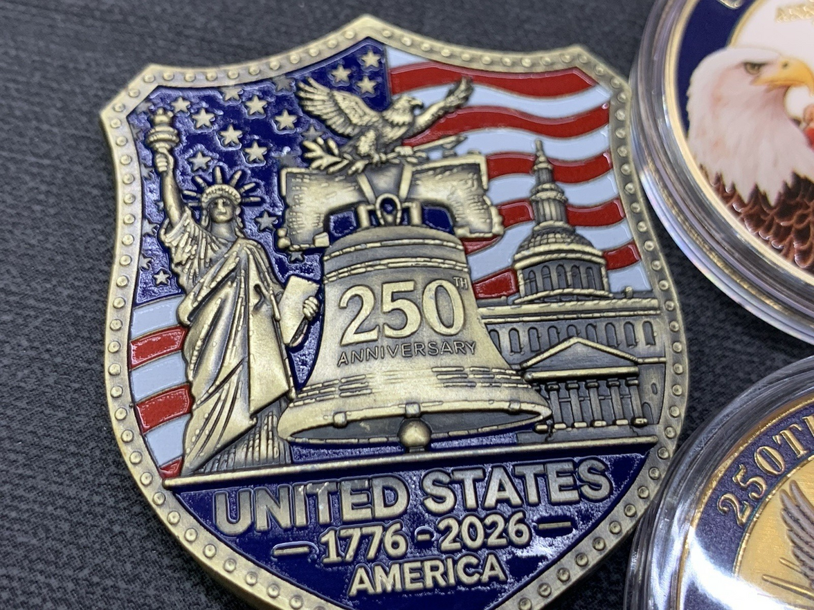 Set Of 7 Different America 250th Anniversary Commemorative Challenge Coin $ave!!2