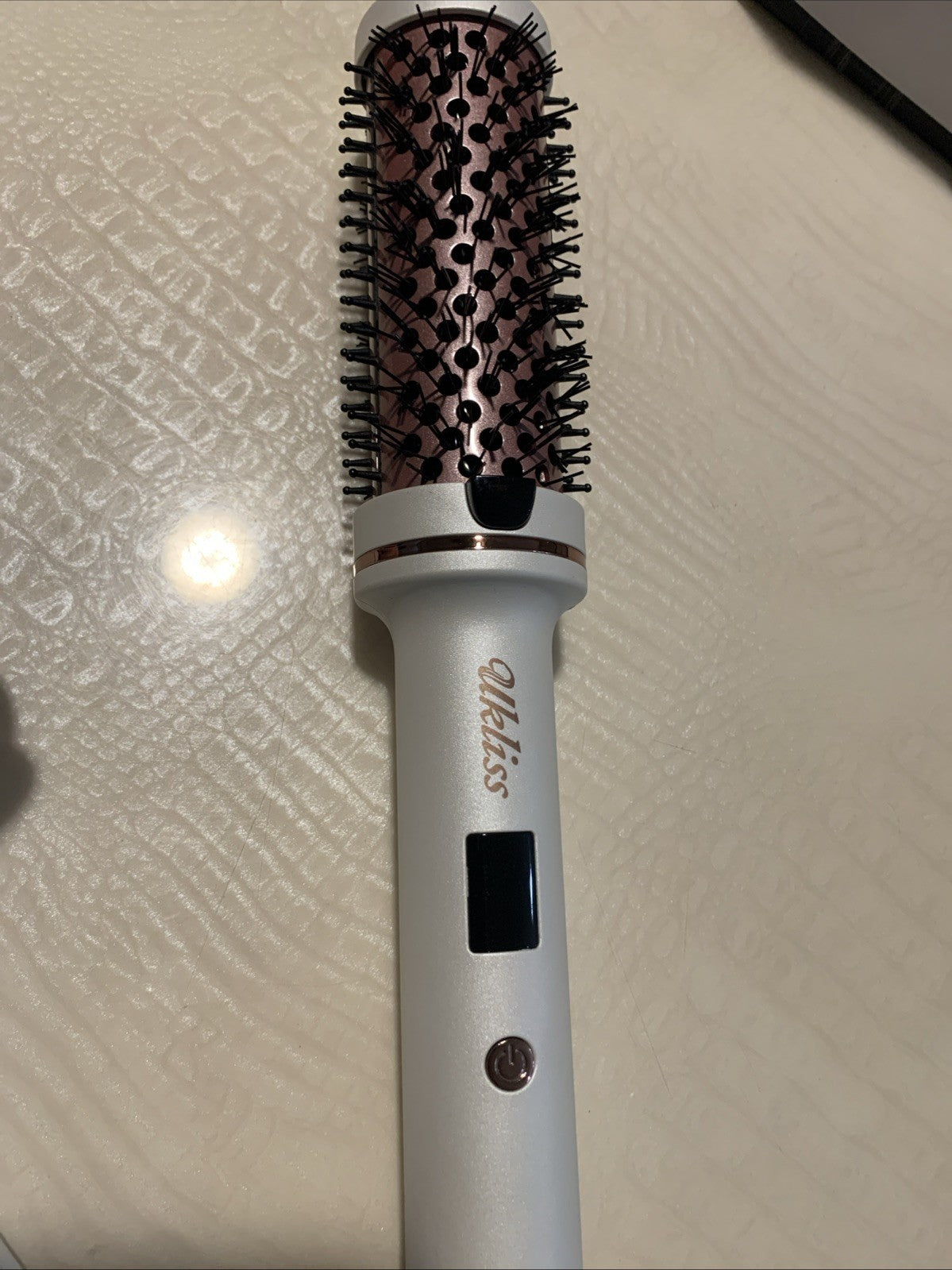 Ukliss Complete Hair Styler Pro, Thermal Brush 1.5” White And Gold2