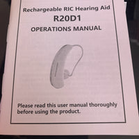 MIRASING  OTC HEARING AIDS  Rechargeable, Model R20D12