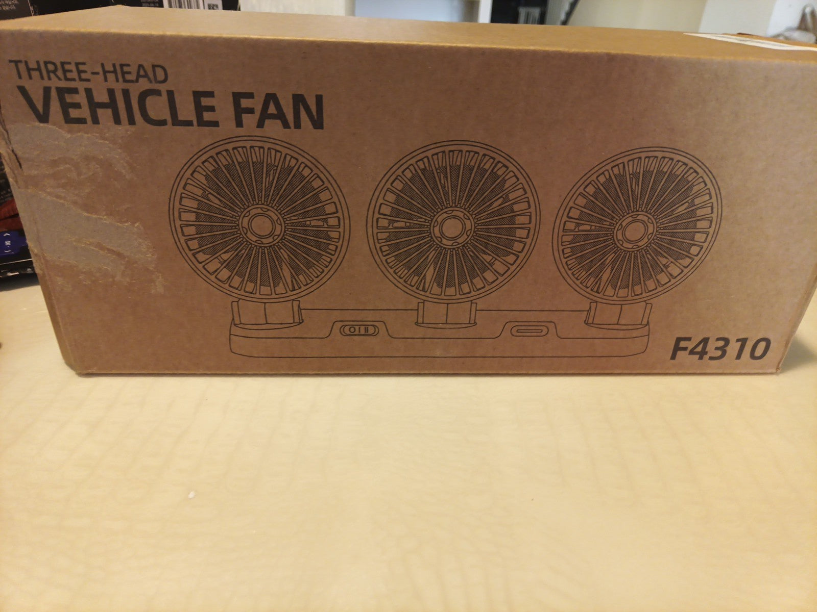 2X 12V Three Head Car Fan Vehicle Truck 360° Rotatable Auto Cooling Cooler Fans2