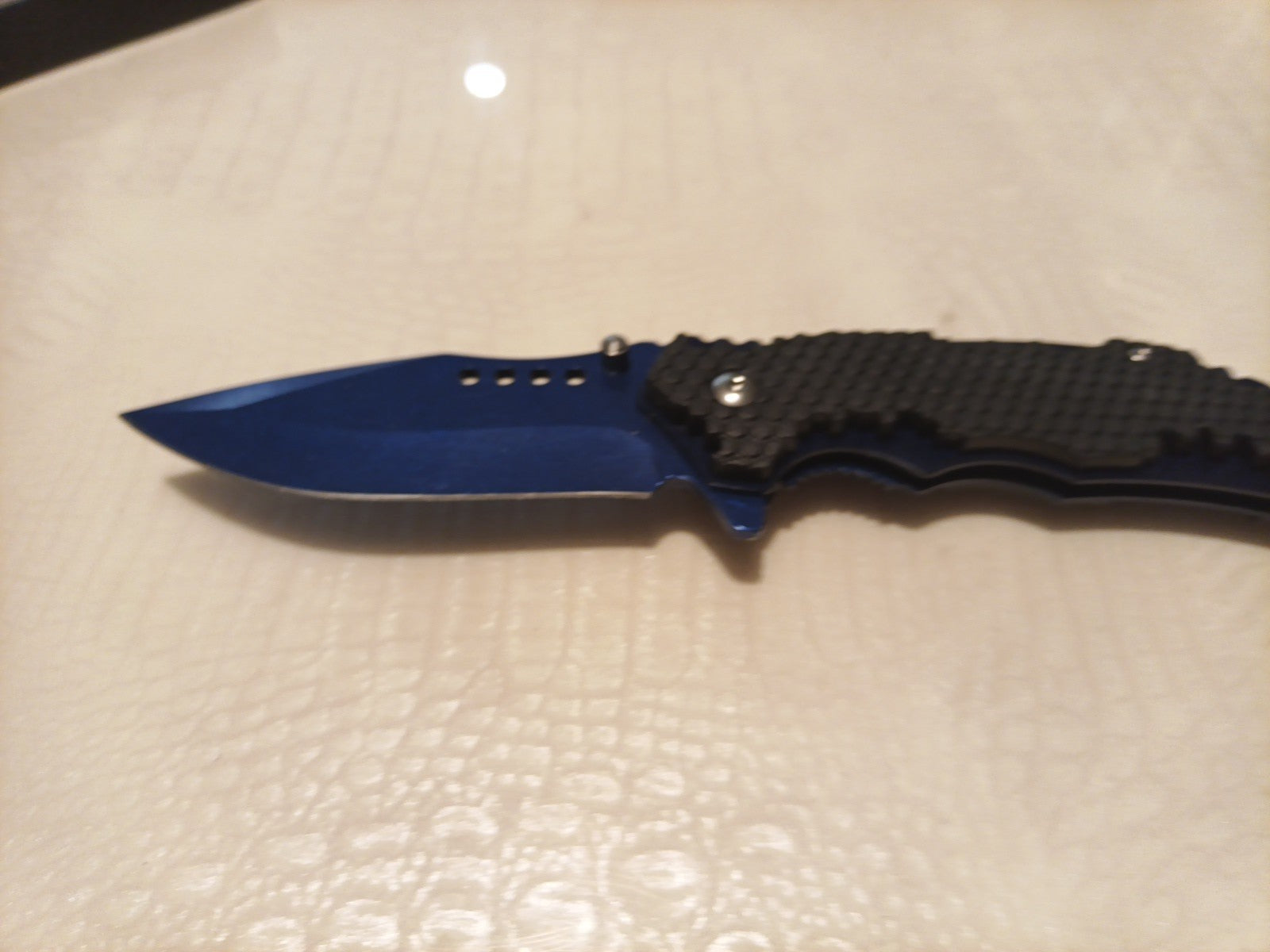 Razor - Assisted Opening Liner Lock Knife' Blue And Black0