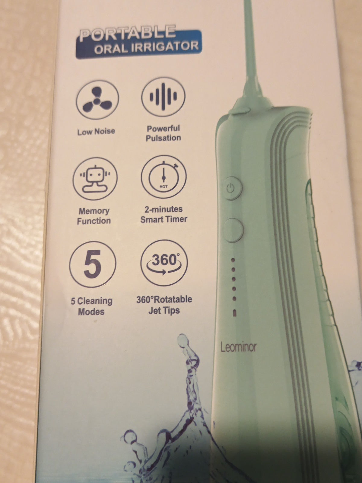 Water Dental Flosser Pick for Teeth - 5 Modes Cordless Portable Water Teeth2