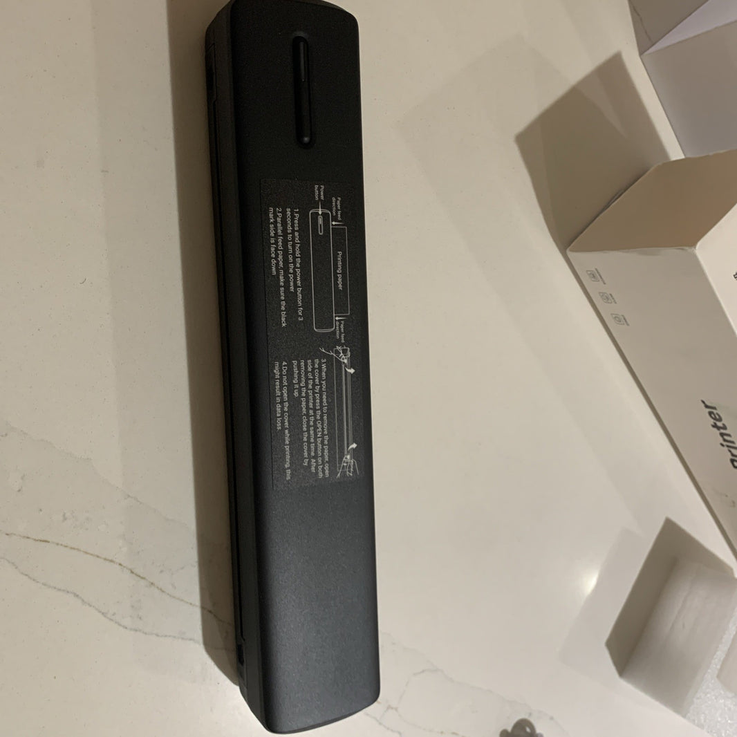 Portable Printer Wireless for Travel, A4 US Letter Thermal Printer Black 203dpi0