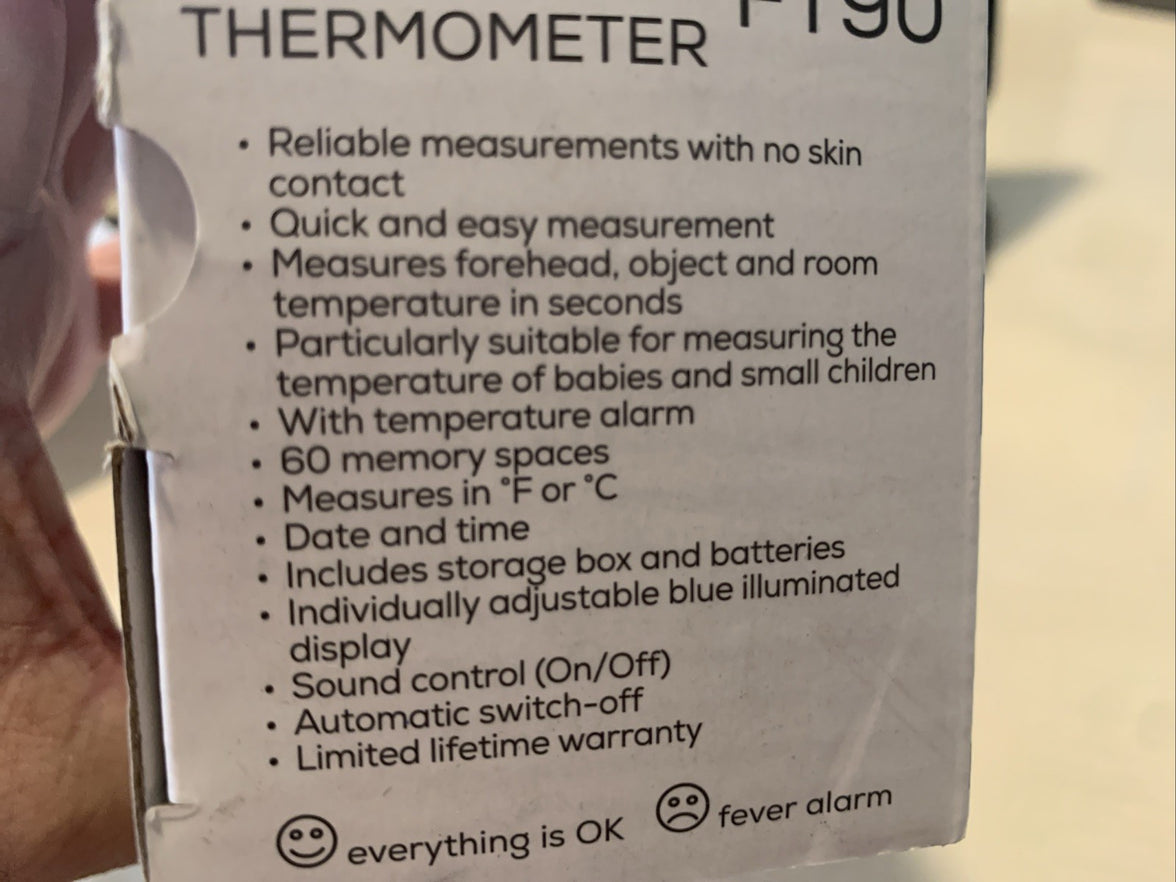 Beurer Bluetooth Non-Contact Thermometer, Forehead, Object, Room Temperature,...4