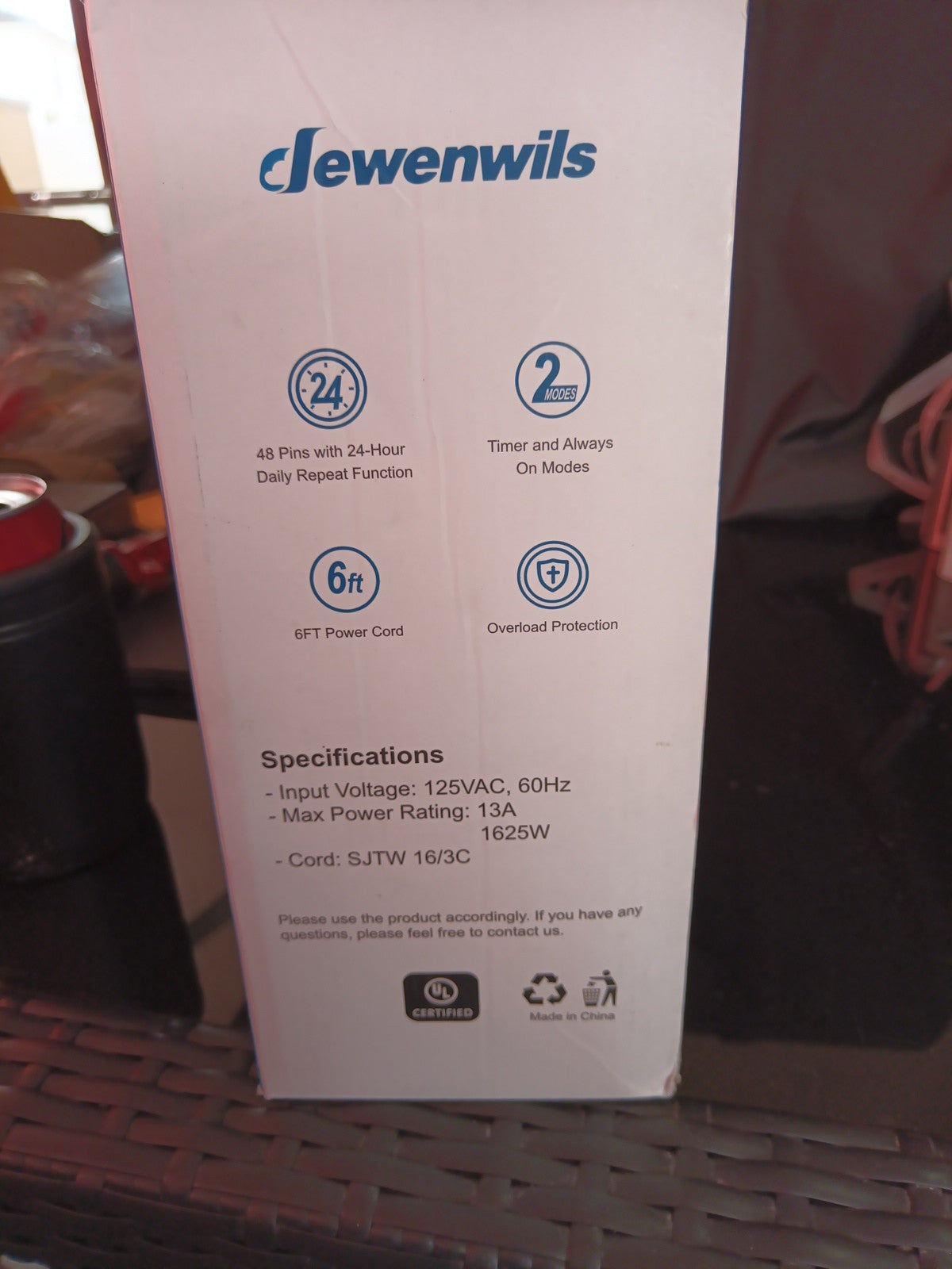 DEWENWILS Outdoor Mechanical Power Strip Yard Stake Timer HOYS16M FREE SHIP1