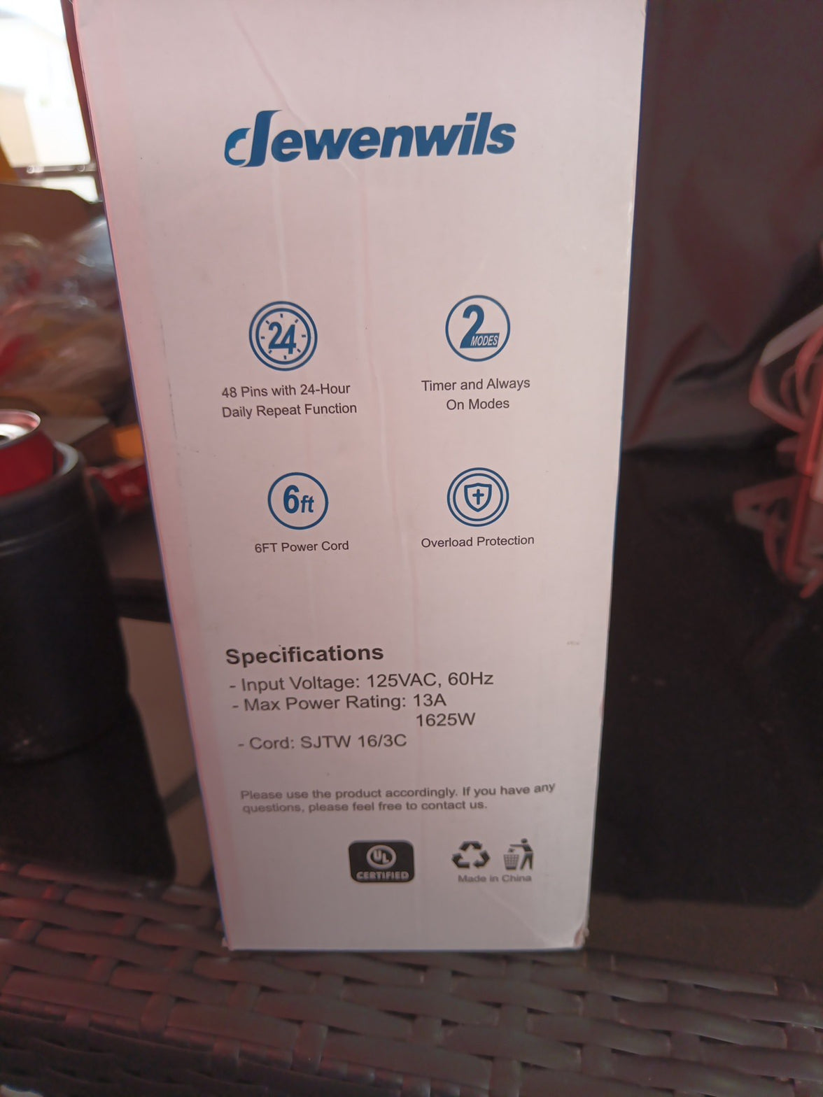 DEWENWILS Outdoor Mechanical Power Strip Yard Stake Timer HOYS16M FREE SHIP1