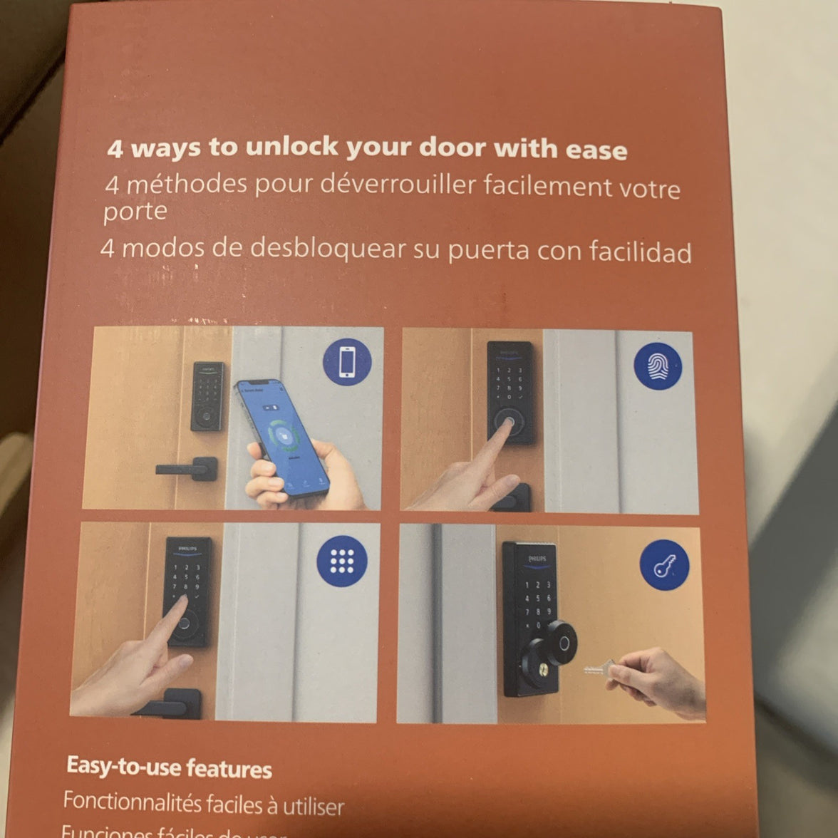 Philips WiFi Keypad Door Lock with Handle, Built-in WiFi, APP, Voice, Fingerprin10