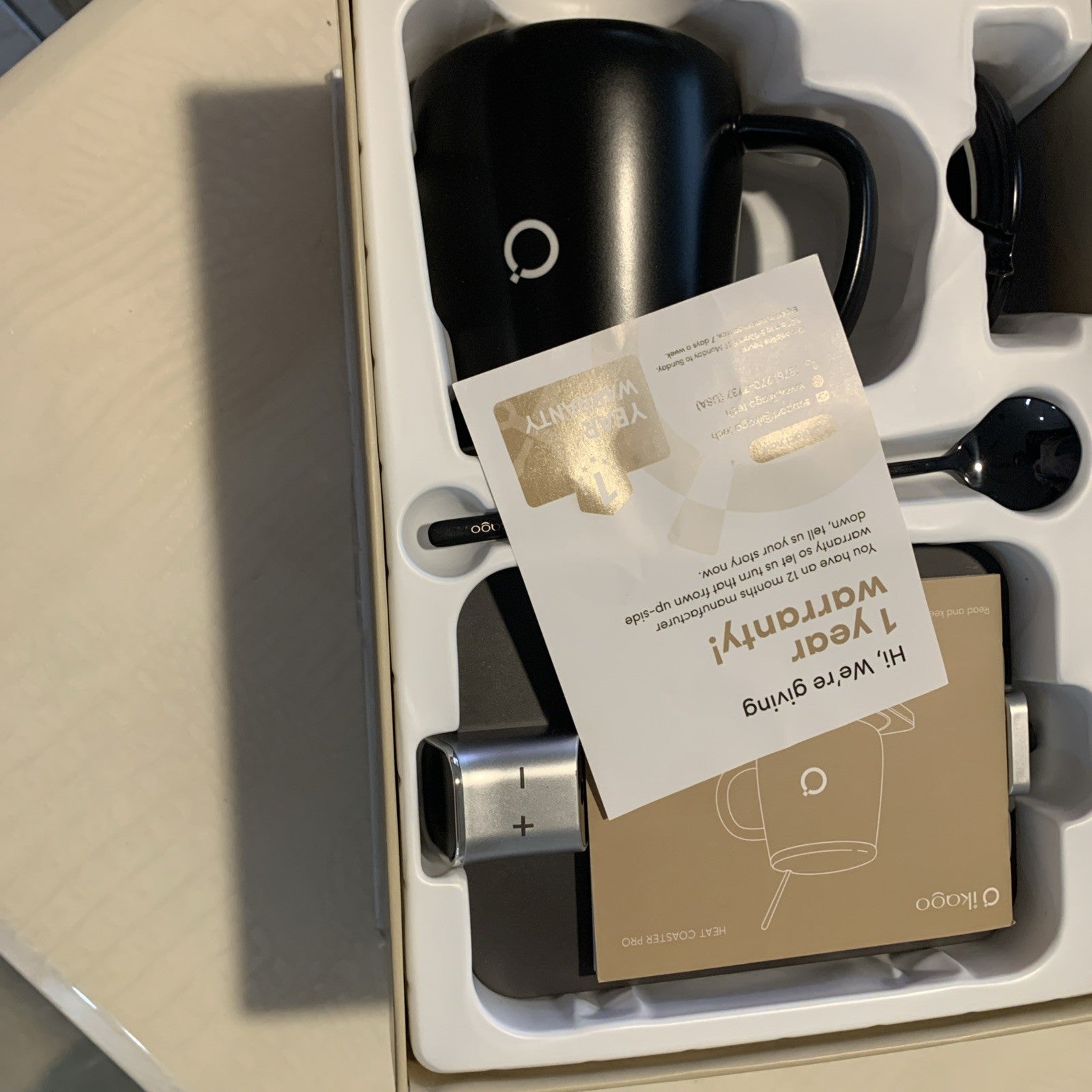 Smart Heated Coffee Mug Warmer & Mug Set - Heated Mug Warmer with Auto Shut Off,3