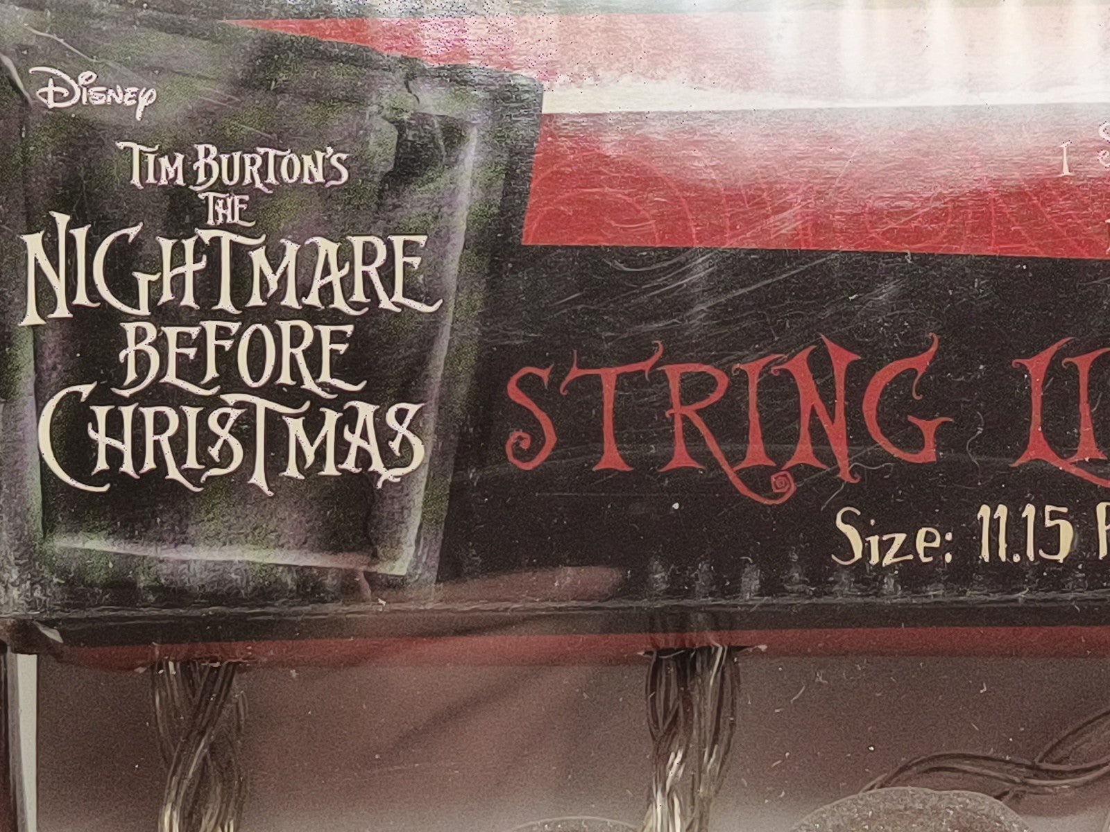 Disney Nightmare before Christmas Decorative Hanging String Lights, 10 Lights,113