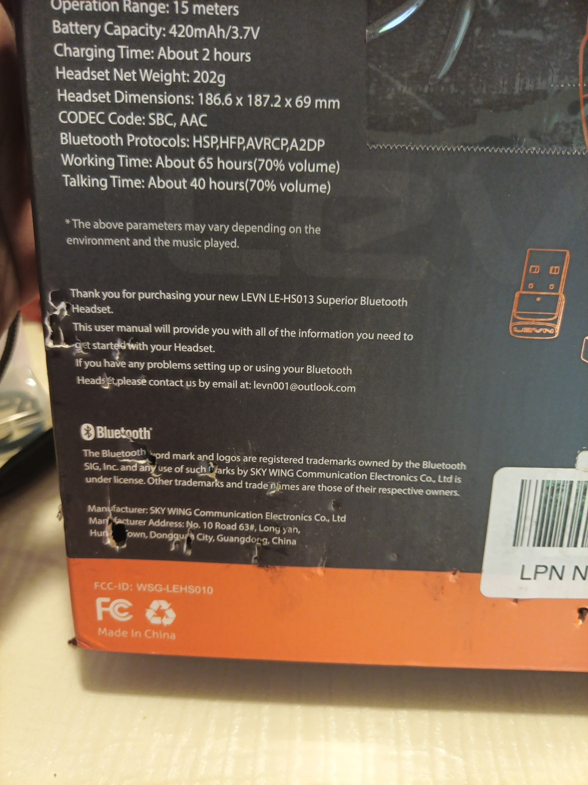 levn bluetooth headset2